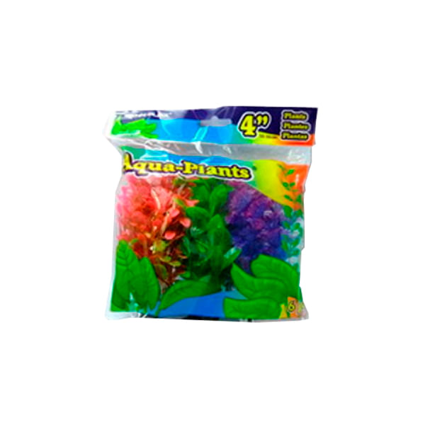 PLANTAS-DECORATIVAS-AQUA-PLANTS-20-CM-PACK-6-UNID-MULTICOLOR