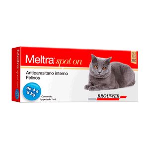 Antiparasitario Interno Pipeta Meltra Spot On Gatos 4 A 8 Kg