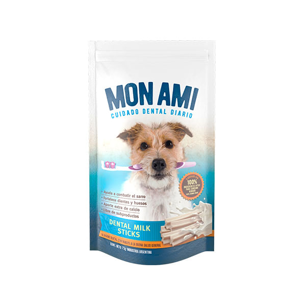SNACK PARA PERROS MON AMI DENTAL MILK STICK