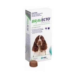 Comprimido Antipulgas Bravecto Md Perros 10 A 20 Kg