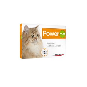 Pulguicida Power Met Gatos 4 A 8 Kg