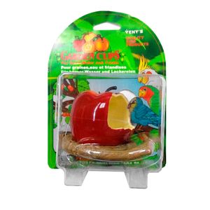 Comedero Para Aves Forma Manzana