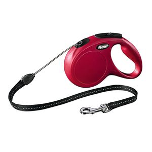 Correa Extensible Flexible M 5 M Rojo Perro Hasta 20 Kg