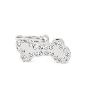 Chapita Identificatoria Chic Small Bone Strass