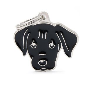 Chapita Identiificatoria  Friend Black Labrador