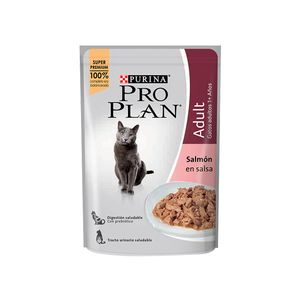 Pouch Pro Plan Gato Adulto Salmon x 85 Grs