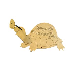 Juguete Para Gatos Tortuga De Madera Con Resorte