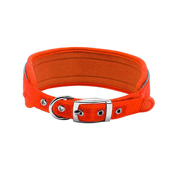 Collar Para Perros Hurtta Casual ECO - Negro, Talla Mediana (45 Cm), Acolchado, Material Reciclado Y Reflectante