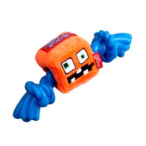 Juguete Para Perro Gigwy Orange Monster Rope Squeaker S