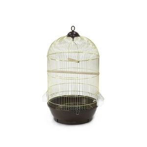 Jaula De Metal Grande Dorada 33Cm X 61Cm