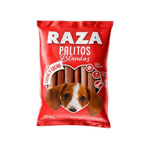 Palitos Blandos Raza Sab. Car. Y Y Leche Para Perros X 65 Gr