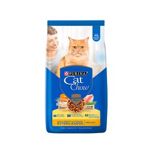 Cat Chow Esterilizados Pescado Y Carne X 1 Kg