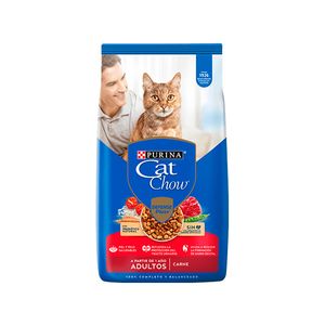 CAT CHOW SIN COLORANTES ADULTO CARNE X 500 GRS