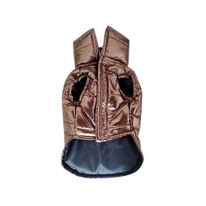 Campera Metalizada Kikadog Talle S 30 Cm Cobre