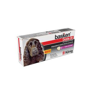 Antiparasitario Basken Doble Perro Mediano 20Kg