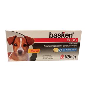 Antiparasitario Basken Plus Perro Chico X 4 Comp.