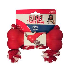 Juguete Para Perro Kong Goodie Bone Medium Con Soga