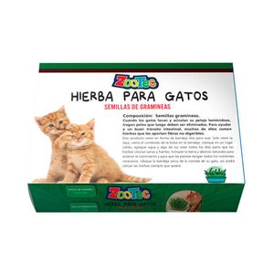 Hierba Gato Bandeja Listo P/Usar X 80 Grs -Zootec-