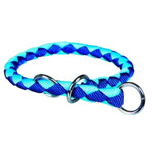 Collar Perro Semi-Ahorque, S–M: 35–41 Cm/Ø 12 Mm Azul/Celes