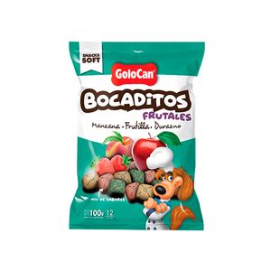 Bocaditos Golocan Manzana, Frutilla Y Durazno X 100 G