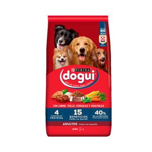 Dogui Perro Adulto Carne, Pollo, Cereales y Vegetales x 21+3 Kg
