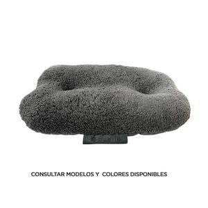 Colchon Corderito Oval (64X42X16Cm) Gris