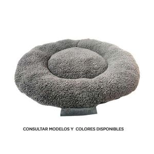 Colchon Corderito Circular (56Diamx12Cm) Gris