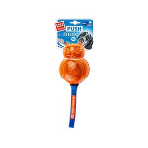 Juguete Para Perro Gigwi Owl Push To Mute Orange/Blue.