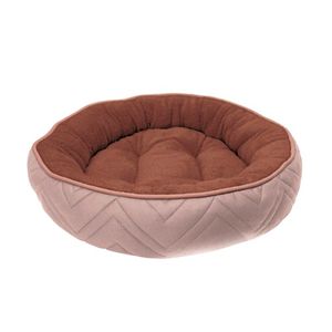 Dogit Dog Cuddle Bed Round - Beige/Brown 56 Cm Dia