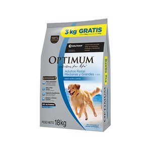 Optimum Perro Adulto Medianos/Grandes X 15+3 Kg