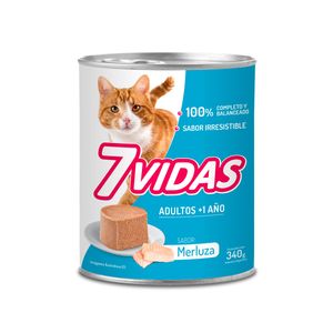 7 Vidas Wet Gatos Merluza X 340 Gr