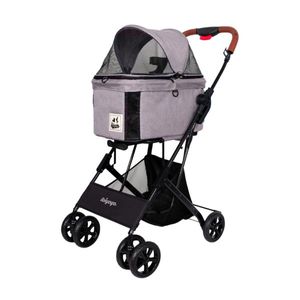 COCHECITO PARA MASCOTAS TRAVOIS  GRIS 15 KG 76x48x103cm