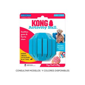 PELOTA RELLENABLE KONG PUPPY ACTIVITY BALL MEDIUM