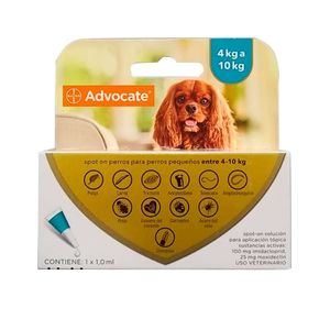 Pipeta Advocate Para Perro De 4 A 10 Kg