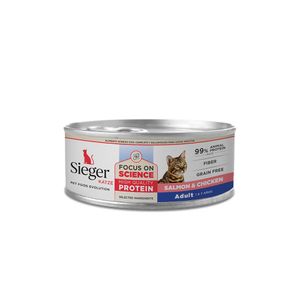 Sieger Wet Katze Adulto Salmon y Pollo X 90 Gr