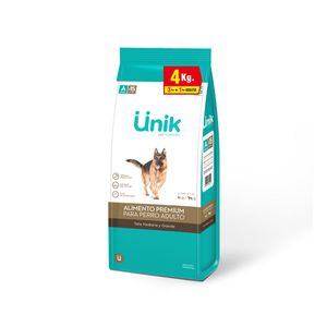 Unik Perro Adulto Raza Med Y Gde X 3+1 Kg