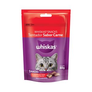 WHISKAS SNACK DELICIOSO SABOR  CARNE X 80 GR