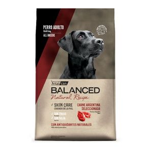 Vitalcan Balanced Natural Recipe Perro Carne Argentina Seleccionada x 3 Kg