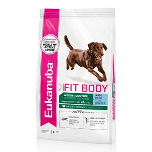 EUKANUBA PERRO ADULTO FIT BODY RAZA  GRANDE X 3 KG