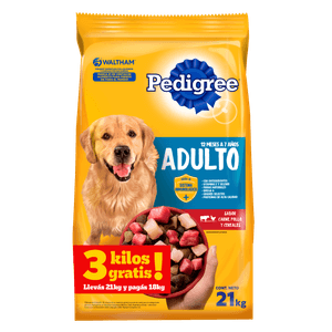 Pedigree Adulto Carne Pollo y Cereales x 18+3 Kg