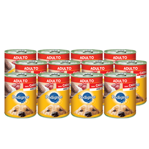 Pack Latas Pedigree Adulto Carne X 340 Grs 24 Unidades