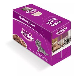 Pack pouch Whiskas Adulto Carne En Salsa  X 85 Grs x 12 Unidades