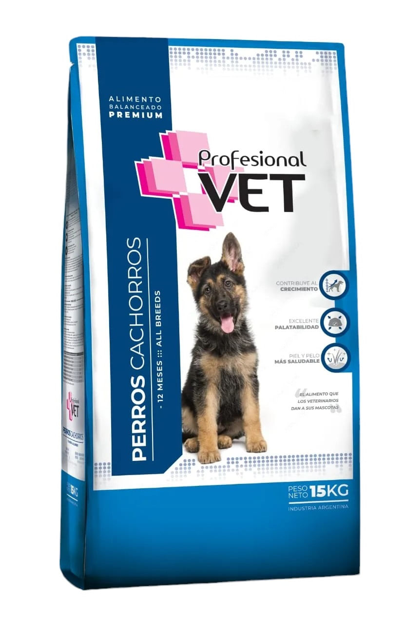 Profesional Vet Nutricion Premium Perros Cachorros x 15 Kg