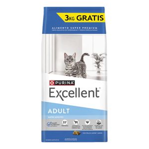 Excellent Smart Gato Adulto Pollo, Carne y Arroz x 15+3 Kg