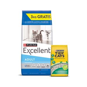 Excellent Smart Gato Adulto Pollo, Carne y Arroz x 15+3 Kg