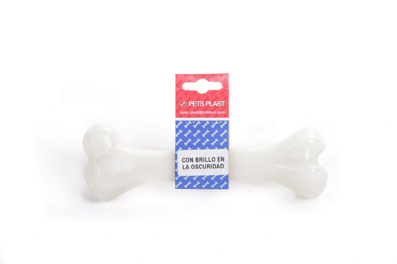 Hueso De Plastico Mediano Brilla en la Oscuridad 15.5 cm