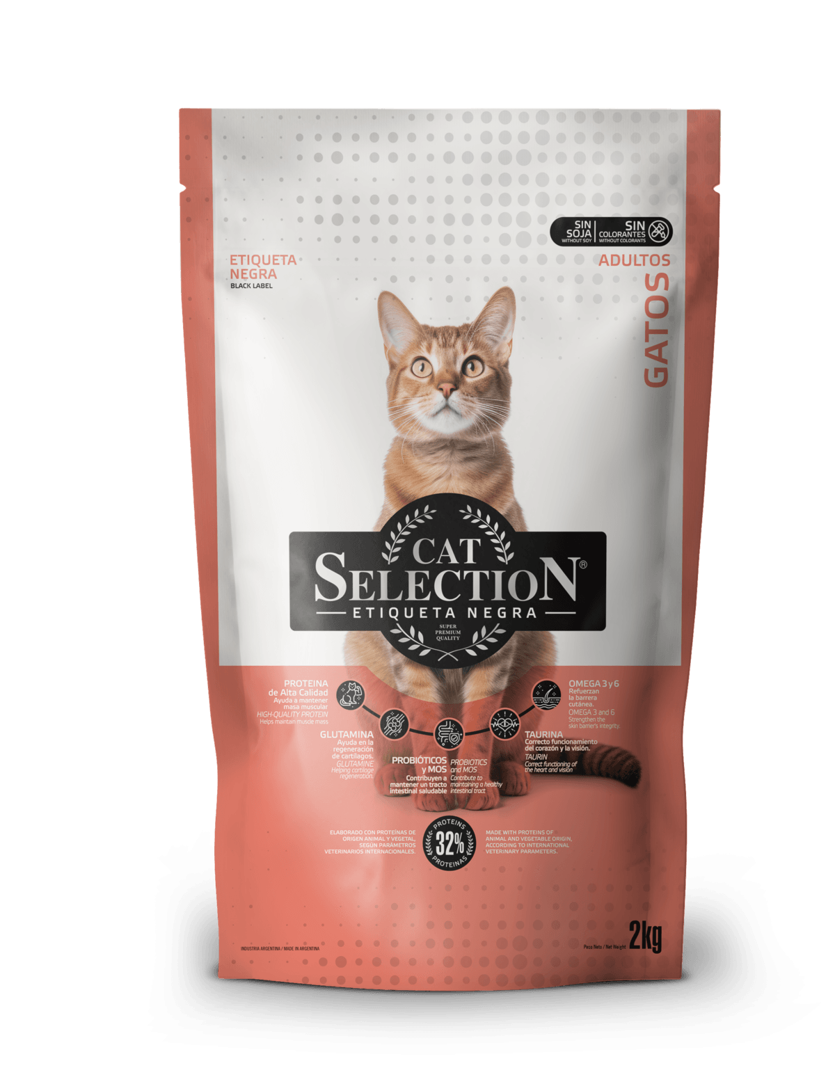 Cat Selection Etiqueta Negra Adulto x 2 Kg