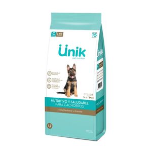 Unik Perro Cachorro Raza Mediana Grande x 15+2 Kg