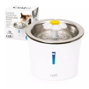 Fuente Bebedero Automatico Para Gatos de Acero Inoxidable 3L