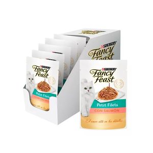 Pack Pouch Fancy Feast Petit Filet Salmon 85 gr x 15 Unidades